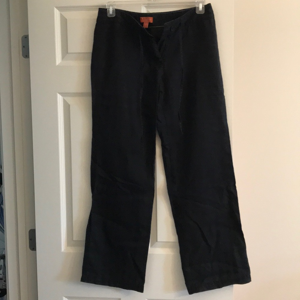 Tommy Bahama. Black linen pants.